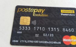 Carta PostePay Evolution di esempio